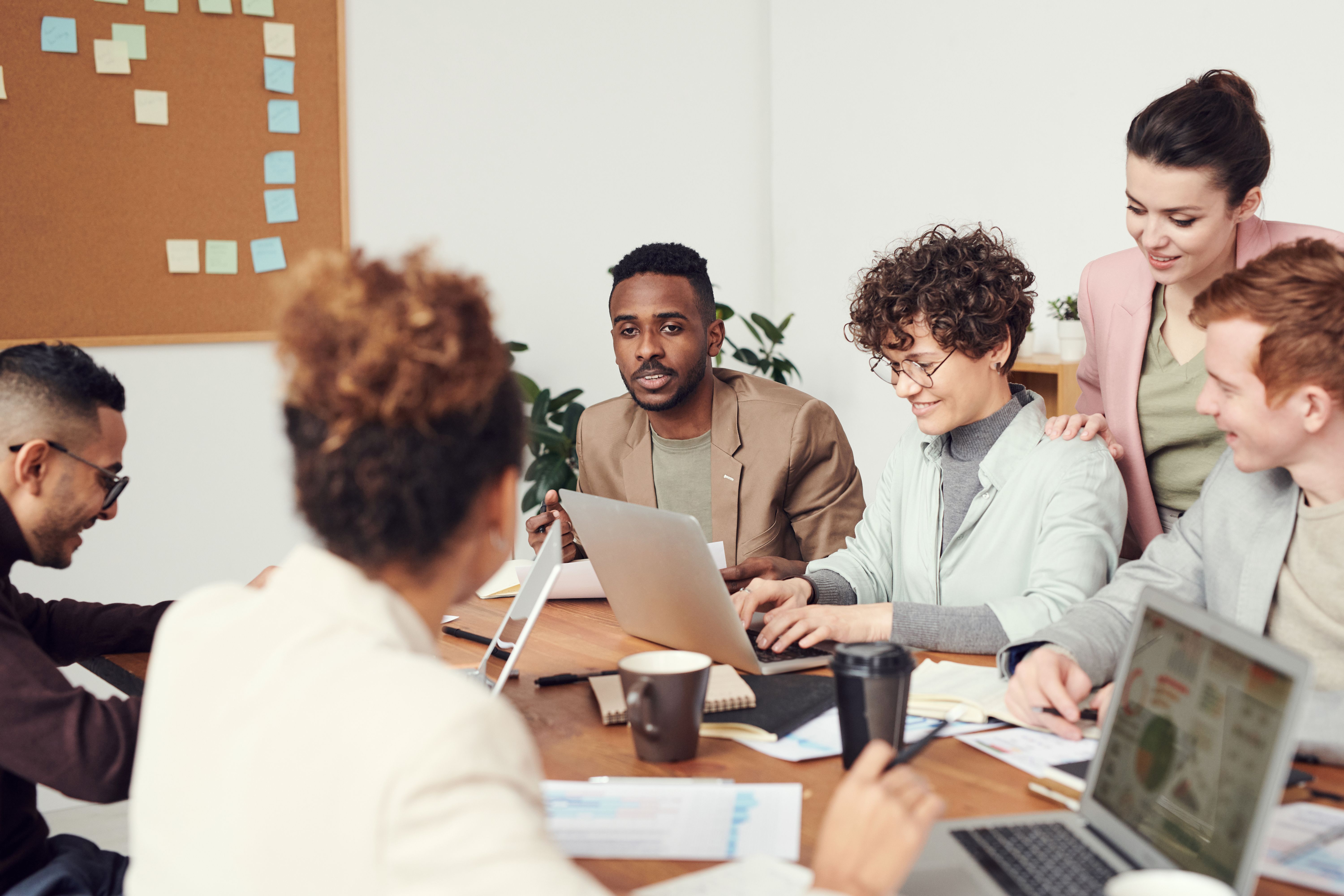 Professional business advisors in a meeting